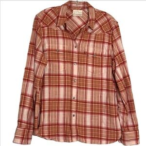 J. Crew Women’s Pink Plaid Flannel Pearl Snap Western Shirt Cowgirl Core Y2K